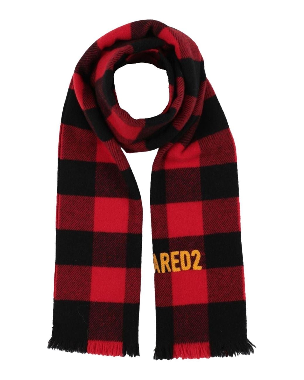 DSquared² Red Scarf Wool for men