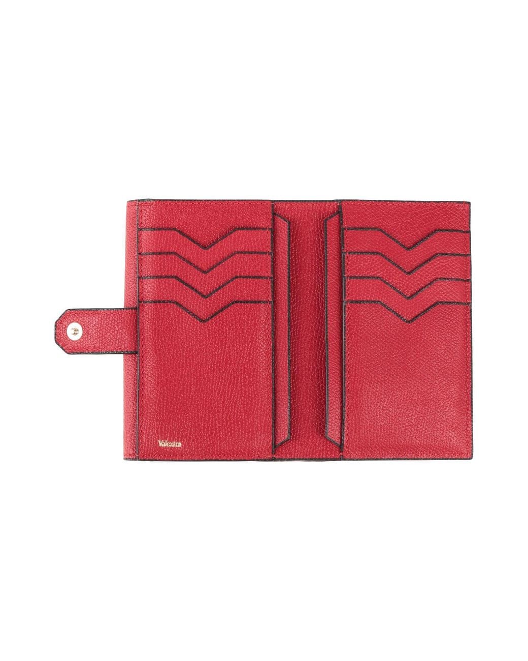 Valextra Red Brieftasche