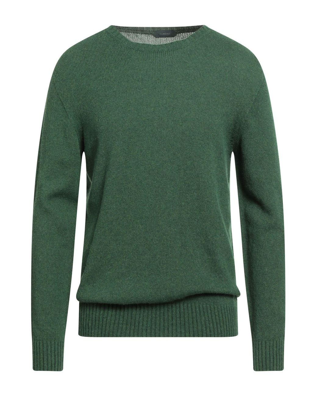 Zanone Green Sweater Alpaca Wool, Polyamide for men