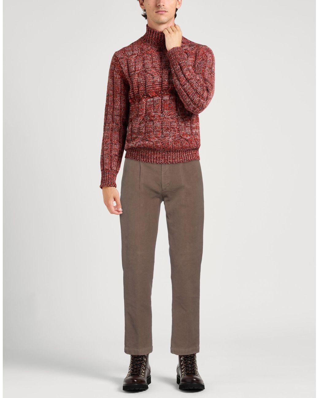 Messagerie Brown Patrizio Piscaglia Pants Cotton, Elastane for men