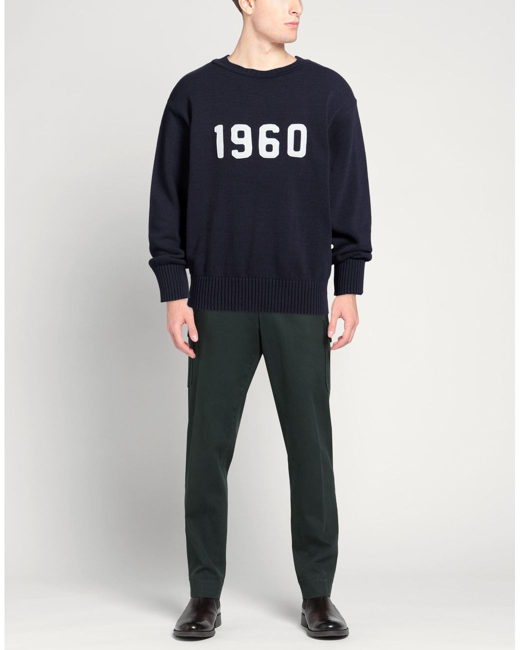 UNIFORM BRIDGE & CO. Blue Sweater Cotton for men