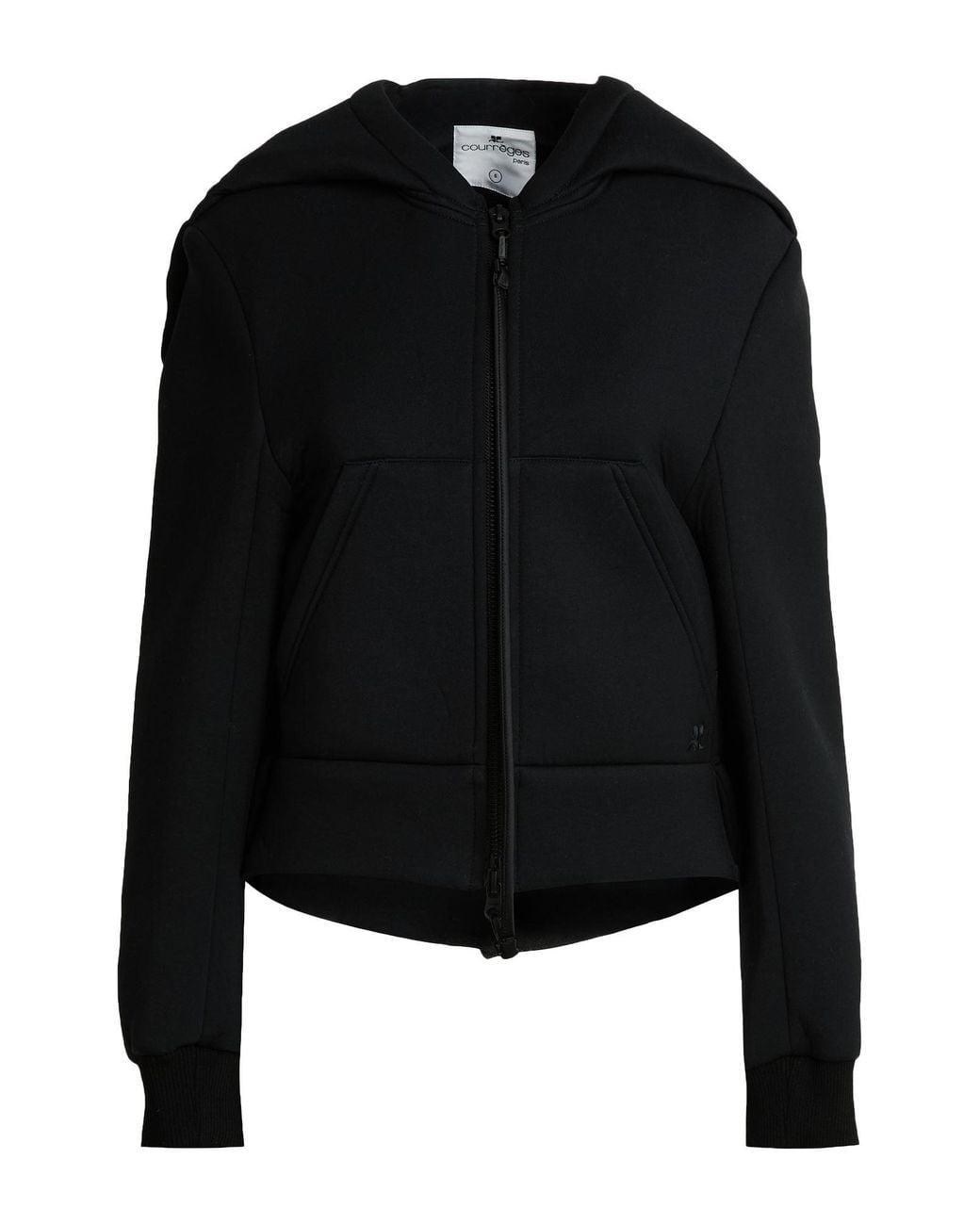 Courreges Black Jacket Polyester, Polyamide, Elastane