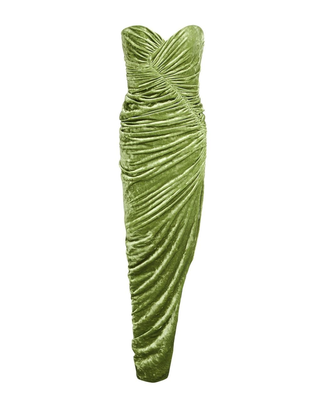 Alexandre Vauthier Green Maxi Dress Polyester, Elastane