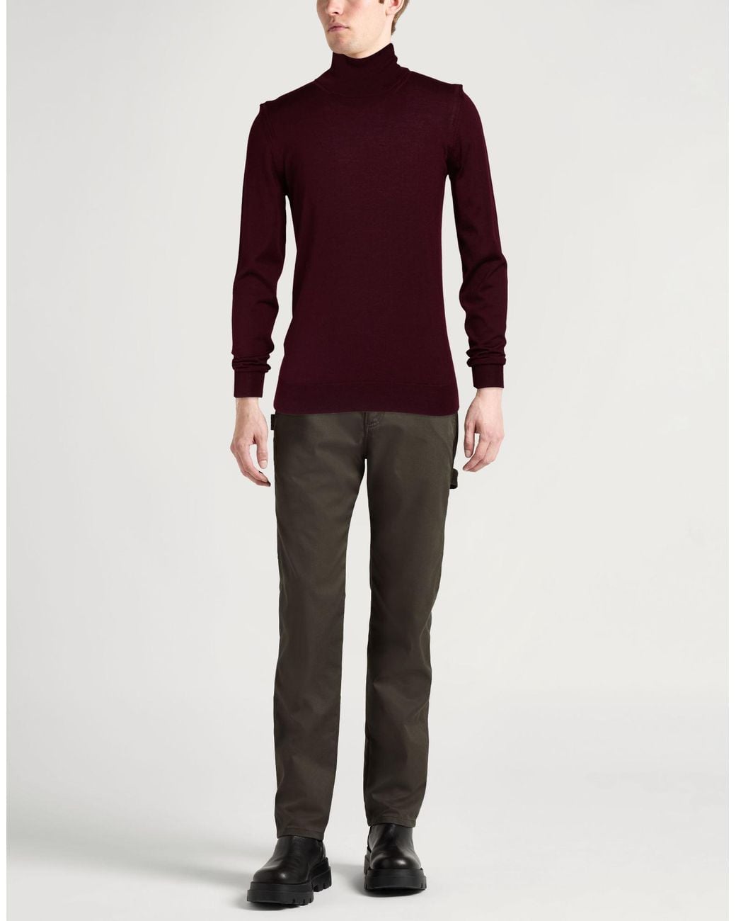 Paolo Pecora Red Turtleneck for men