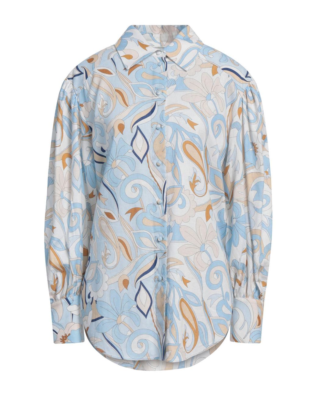 Herzensangelegenheit Blue Shirt Linen, Viscose