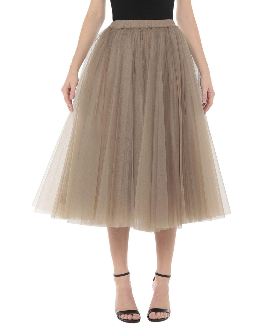 N°21 Brown Midi Skirts