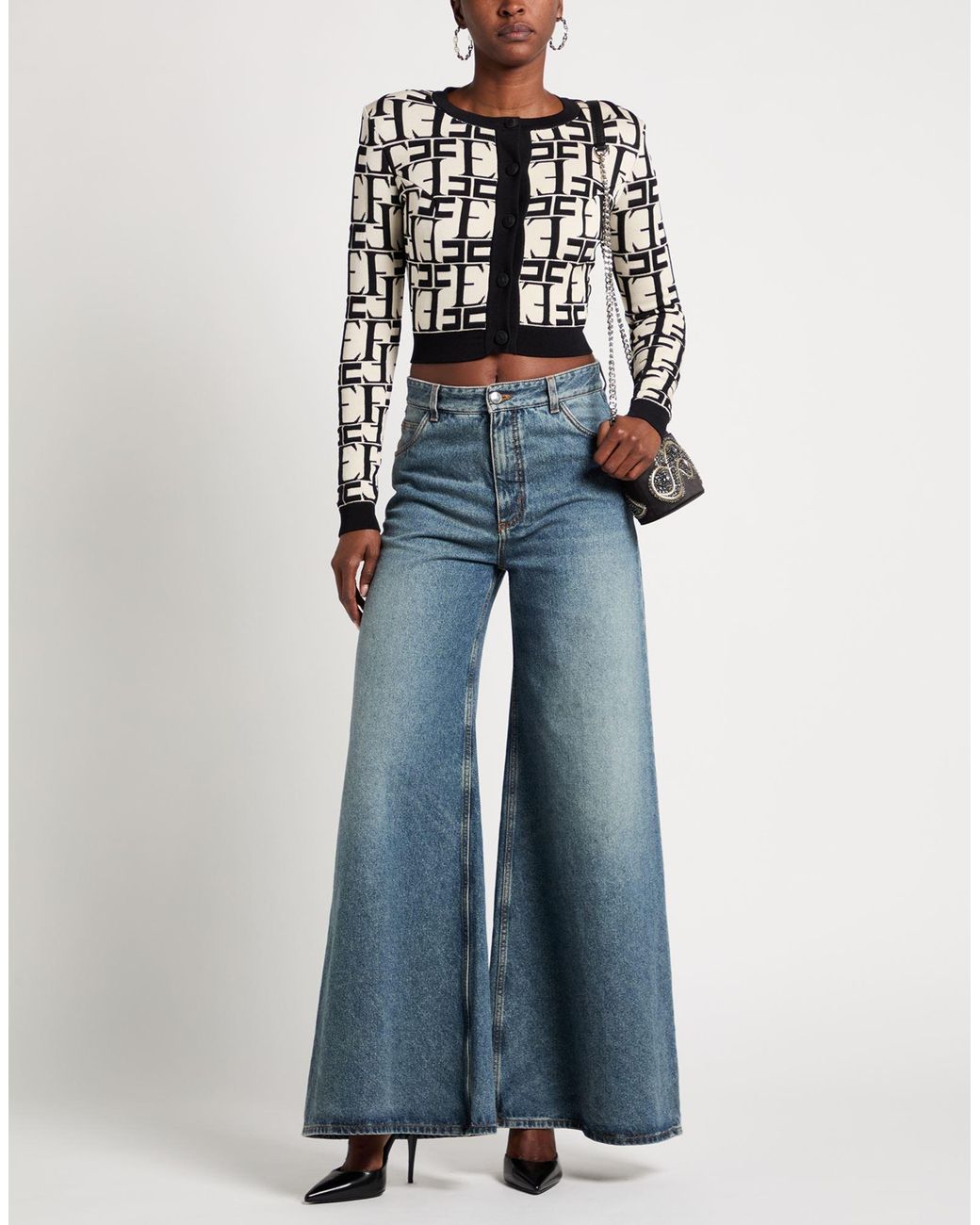 Elisabetta Franchi Black Cardigan