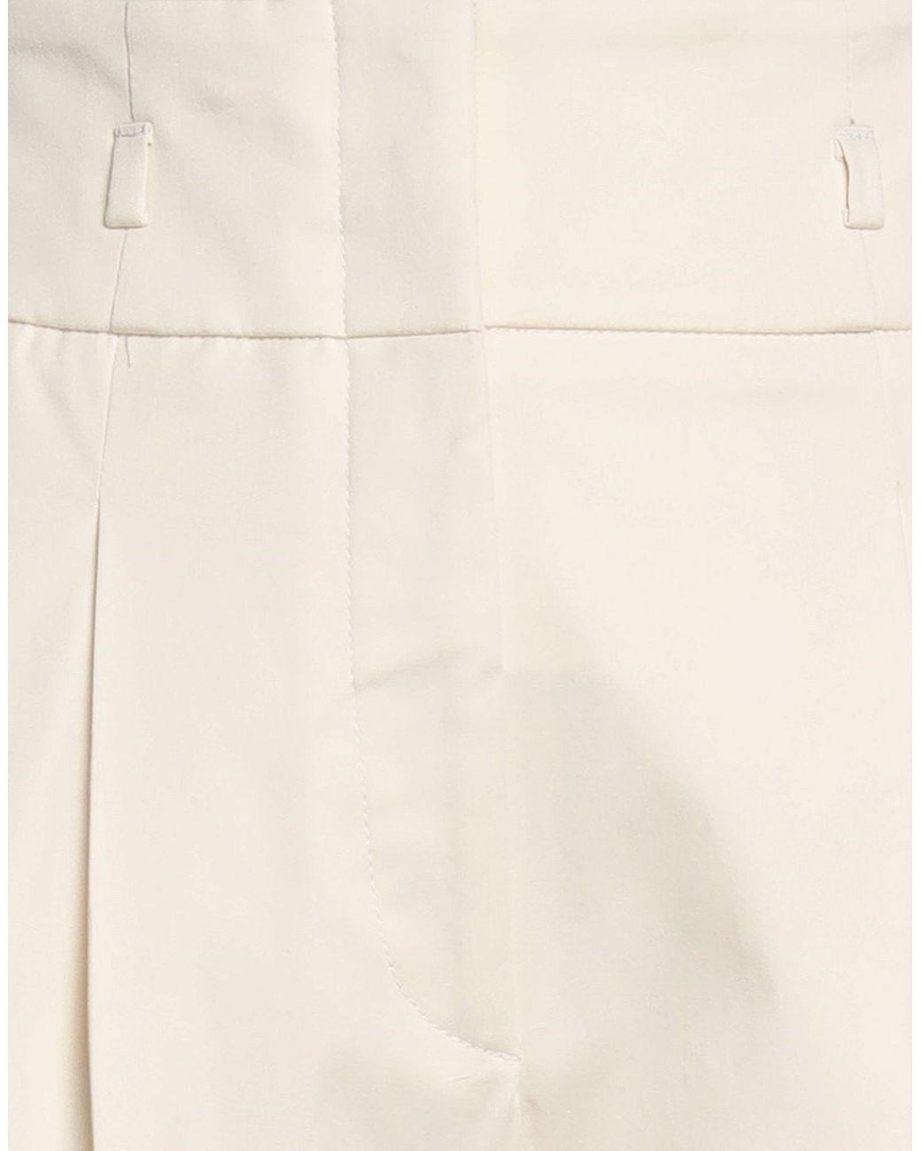 Peserico White Pants Cotton, Elastane