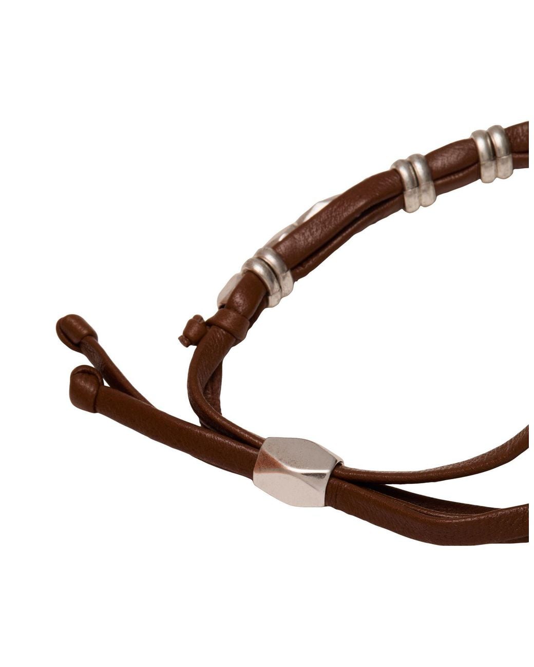 Isabel Marant Brown Bracelet Leather, Metal for men