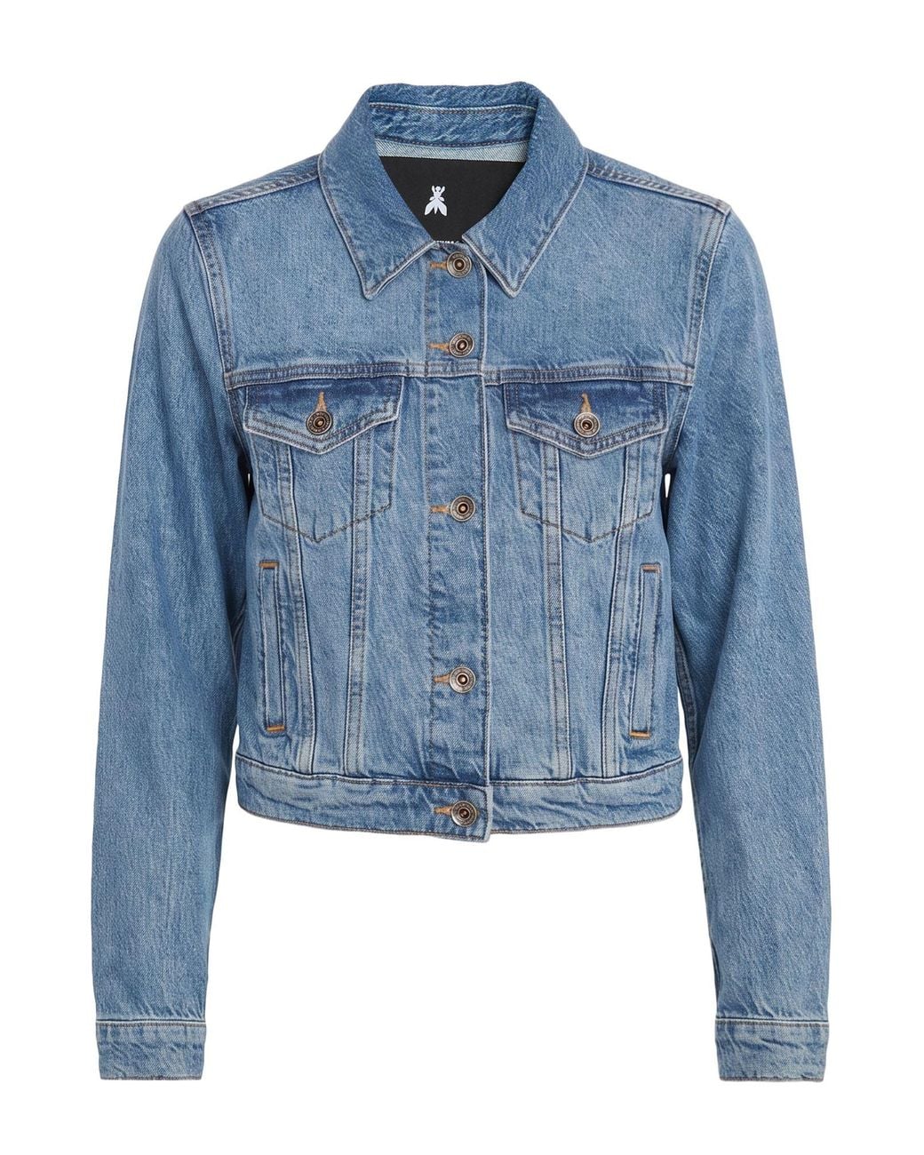 Patrizia Pepe Blue Denim Outerwear Cotton