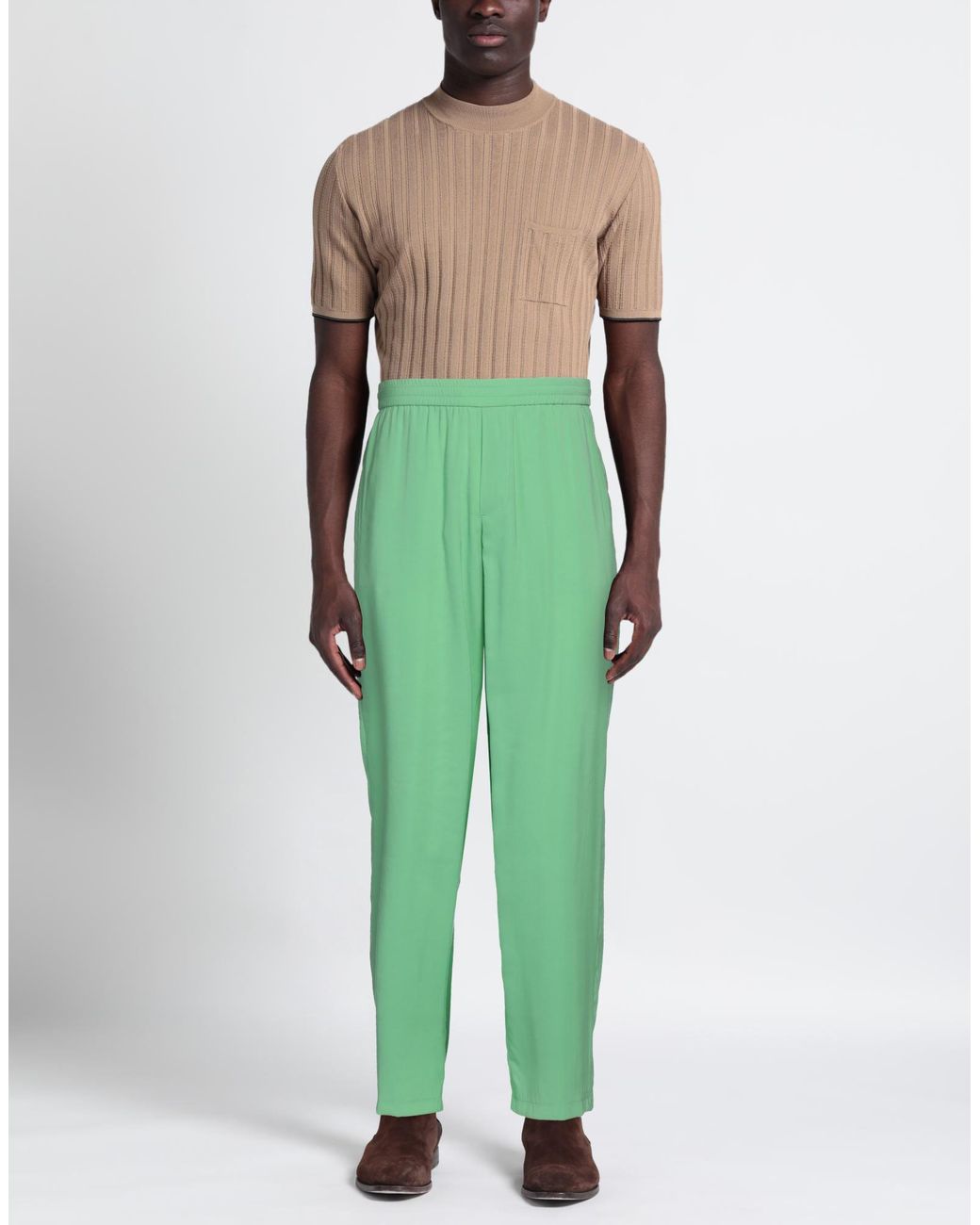 MSGM Green Pants for men