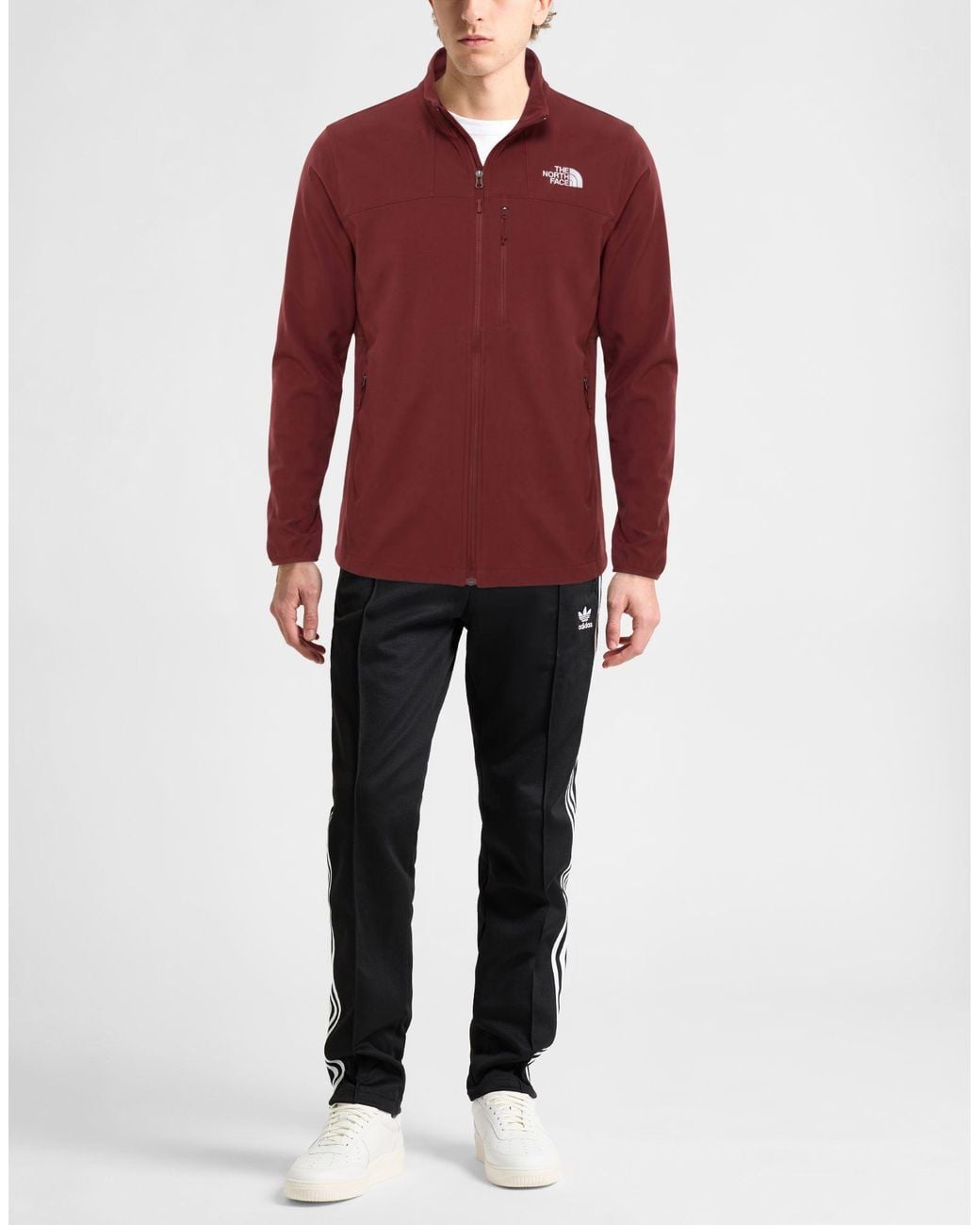 The North Face Red Burgundy Jacket Polyester, Elastane for men