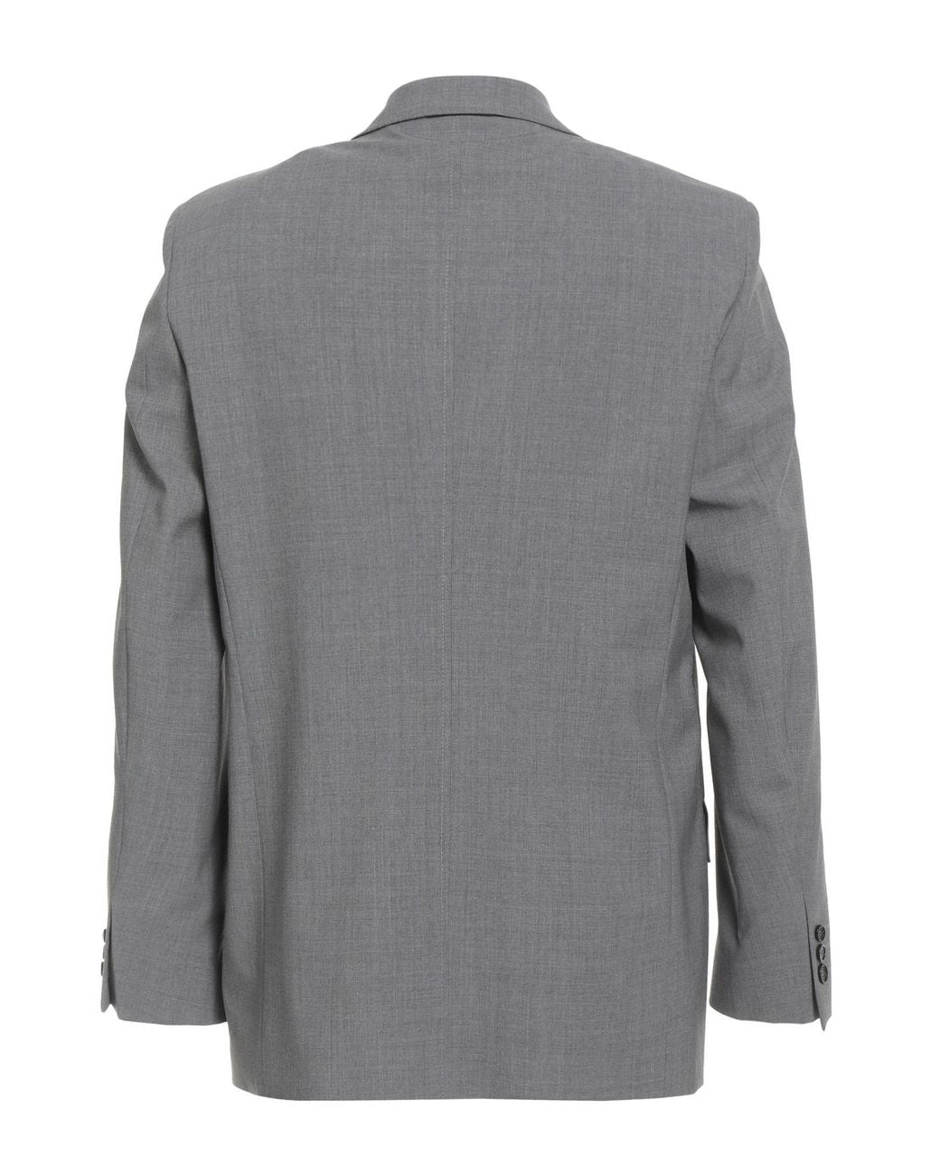 MSGM Gray Blazer Virgin Wool, Elastane for men