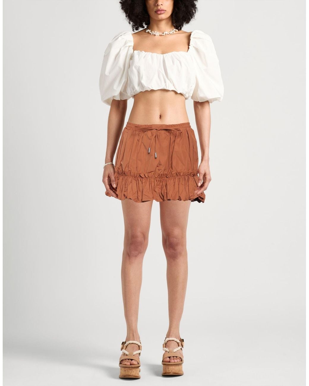 DSquared² Brown Mini Skirt