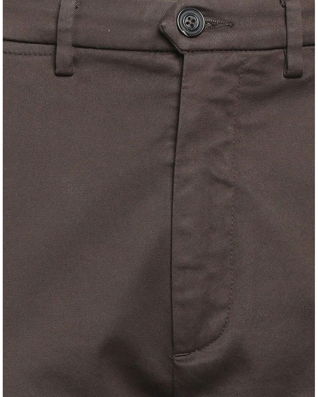 Pence Gray Pants Cotton, Elastane for men