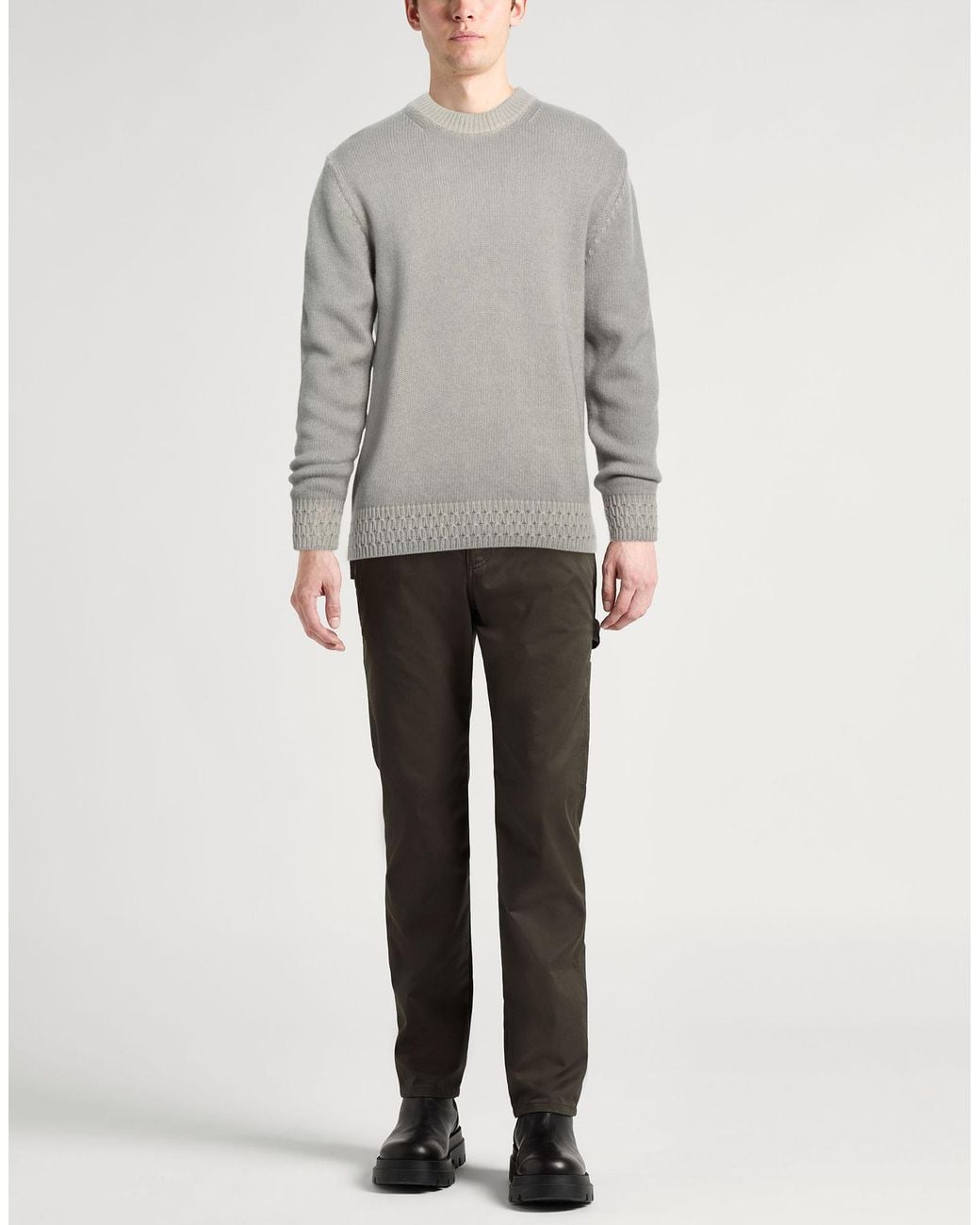 Daniele Fiesoli Gray Jumper for men