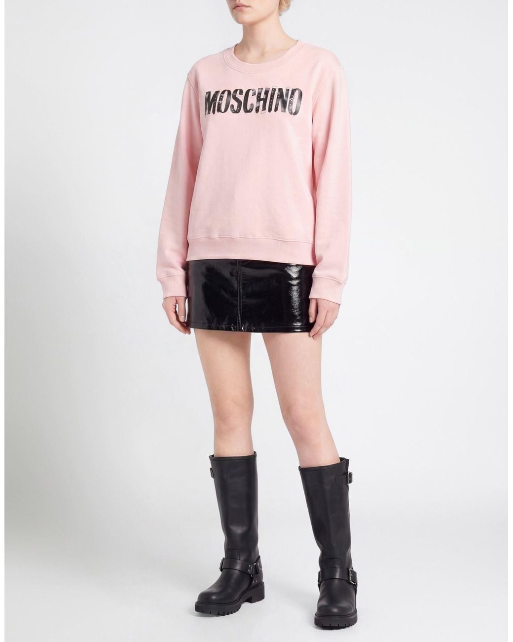 Moschino Pink Sweatshirt Cotton