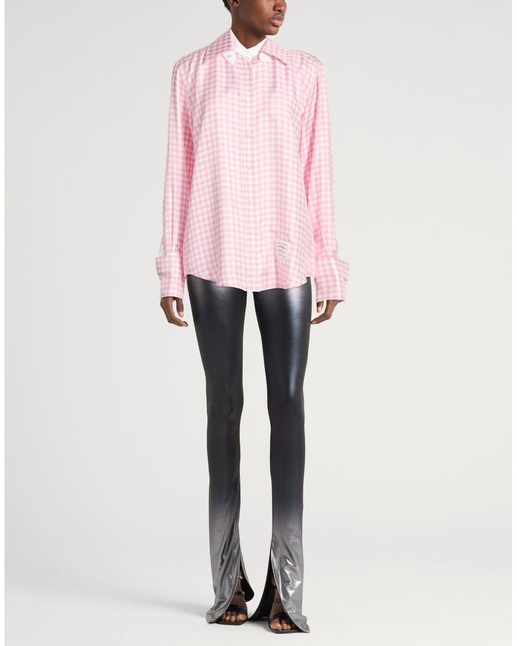 Thom Browne Pink Shirt Silk