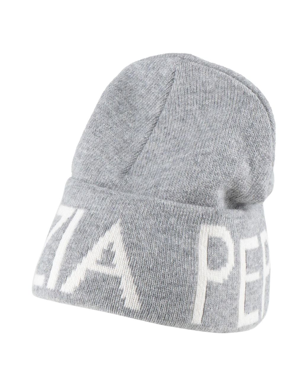 Patrizia Pepe Gray Light Hat Wool, Polyamide