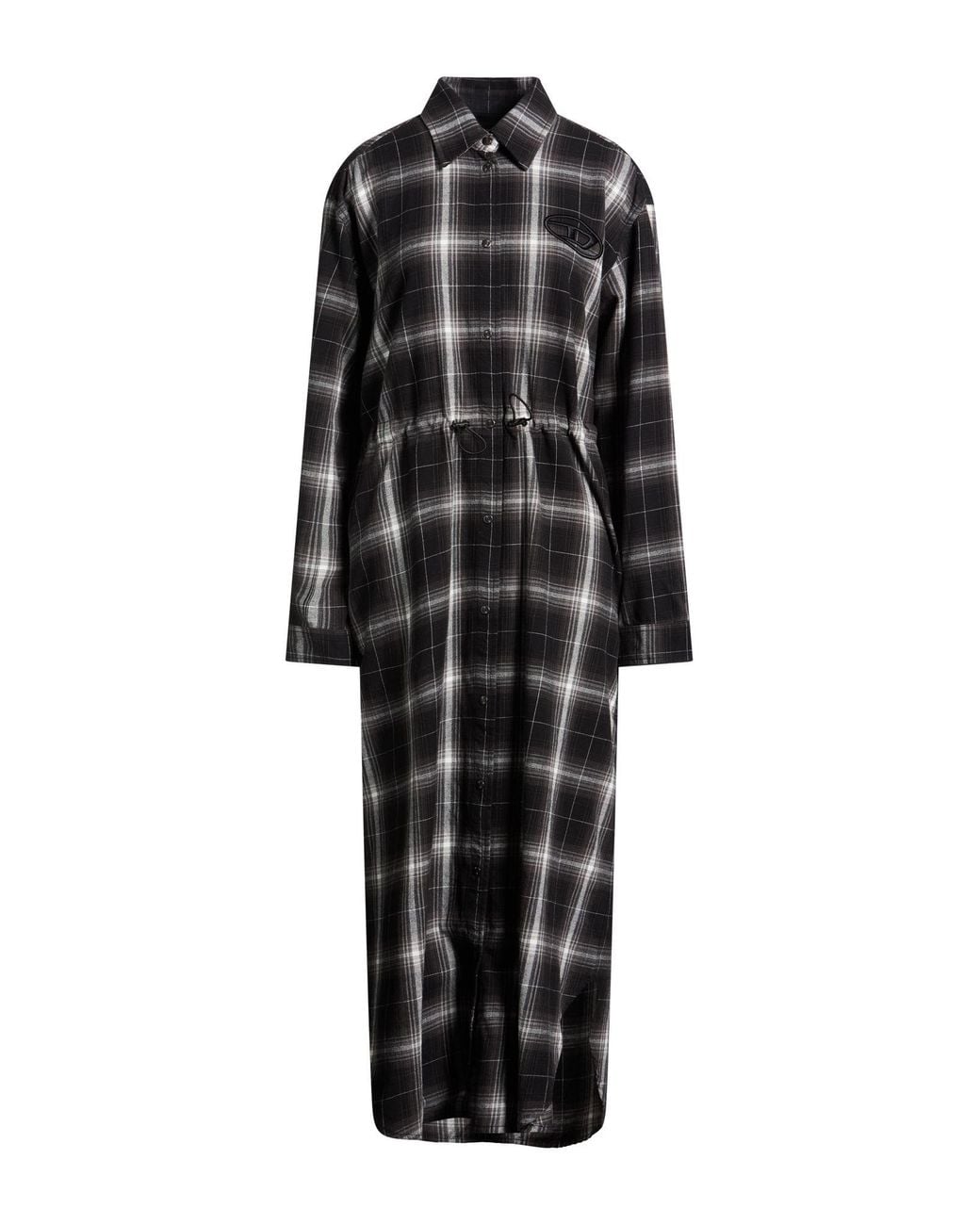 DIESEL Black Maxi Dress Cotton