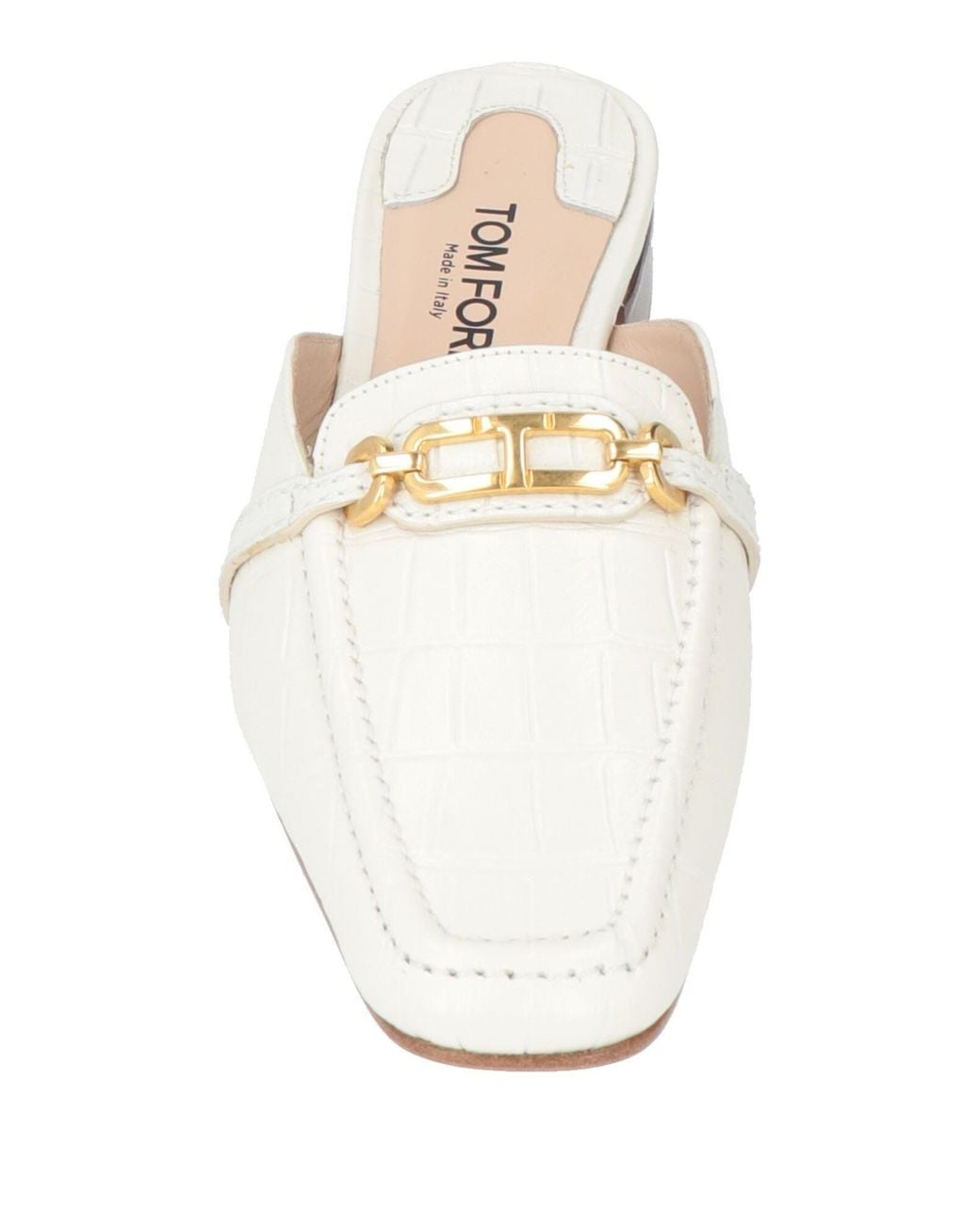 Tom Ford White Mules & Clogs