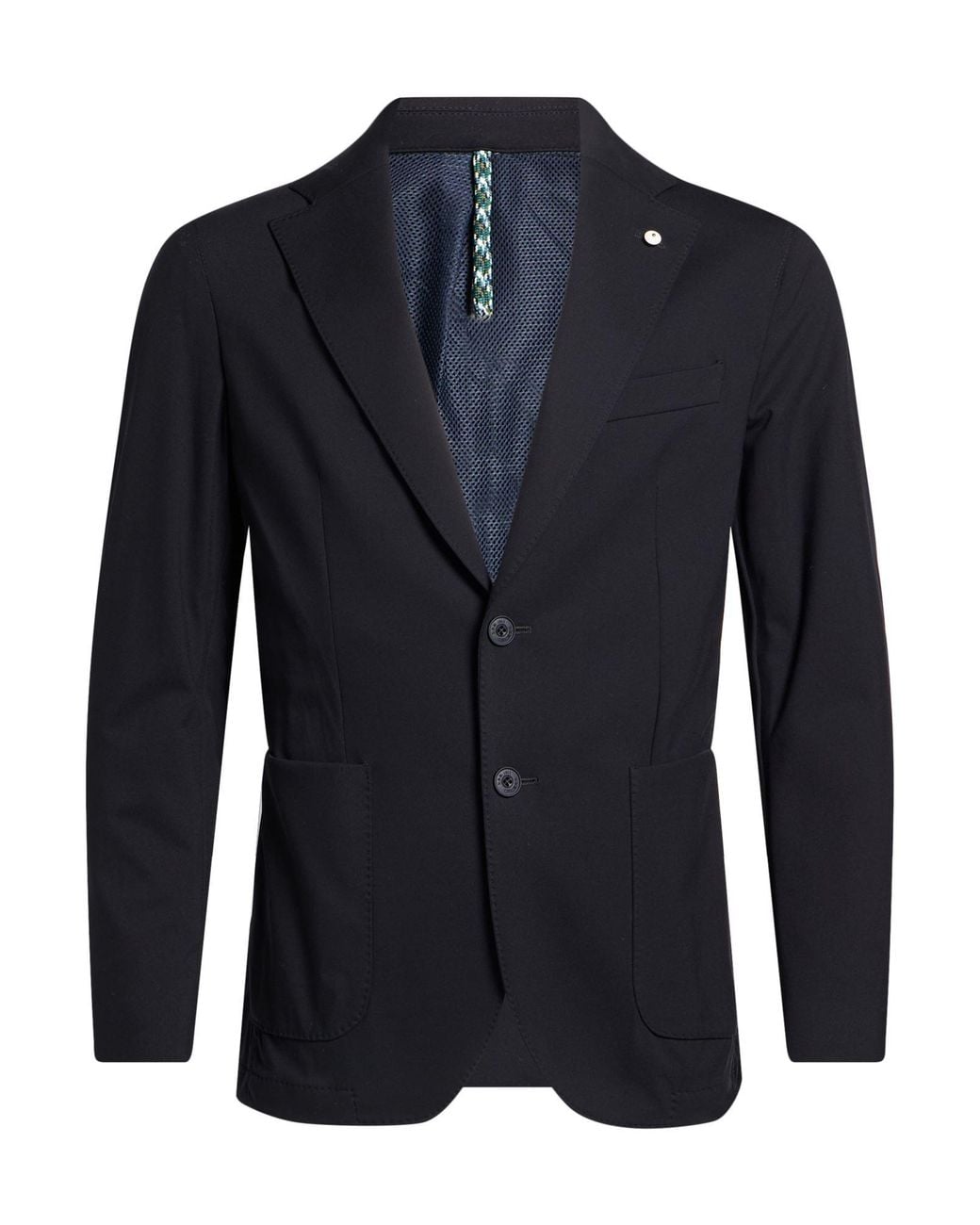 L.b.m. 1911 Blue Blazer Polyamide, Elastane for men