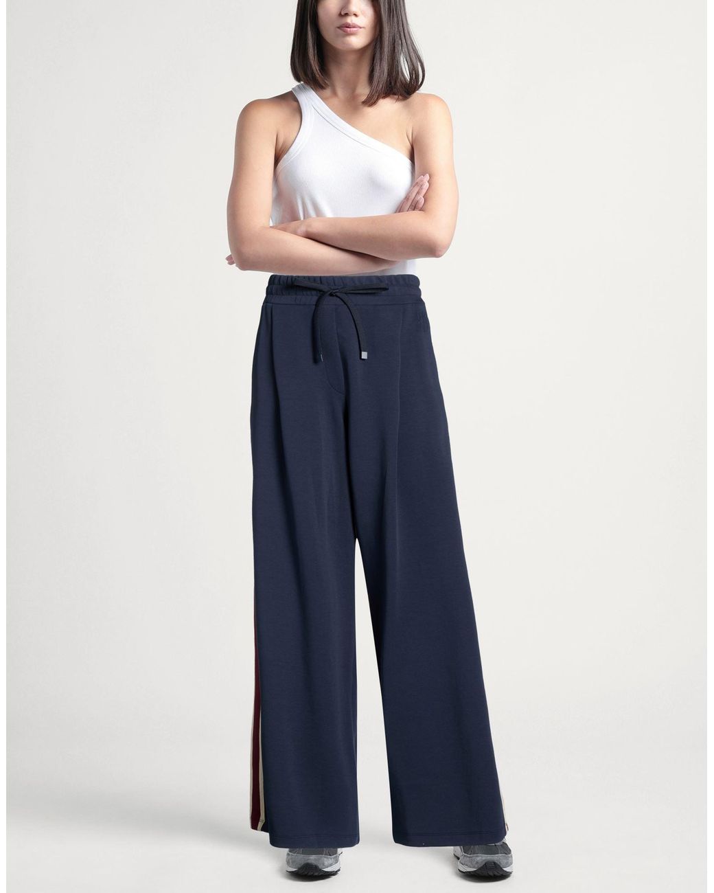 Weekend by Maxmara Blue Pants Cotton, Polyester