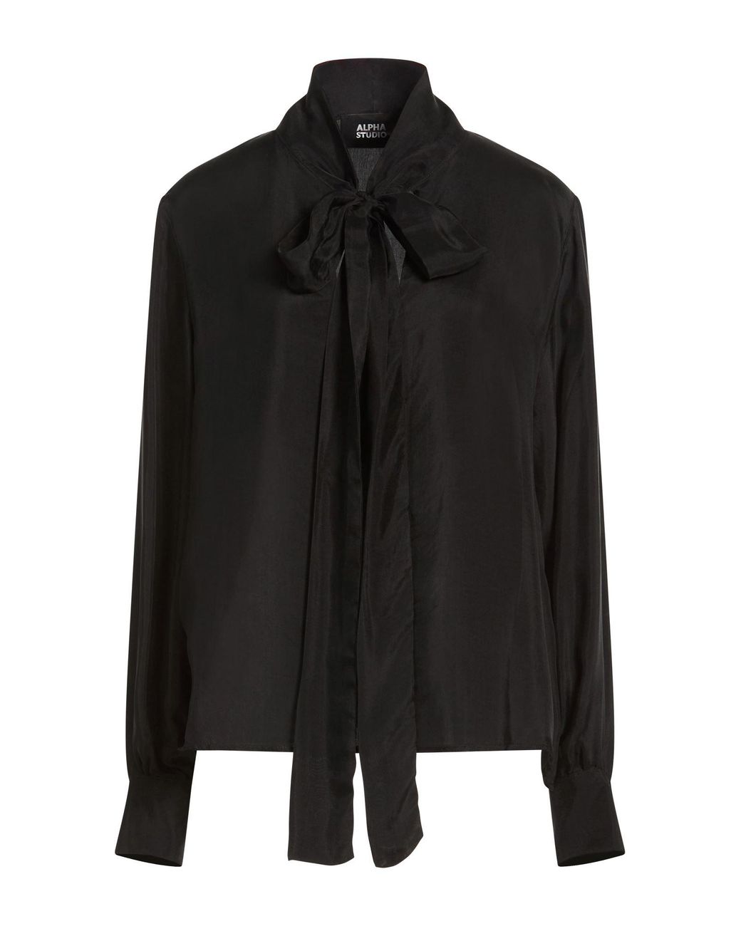 Alpha Studio Black Top Viscose, Cupro