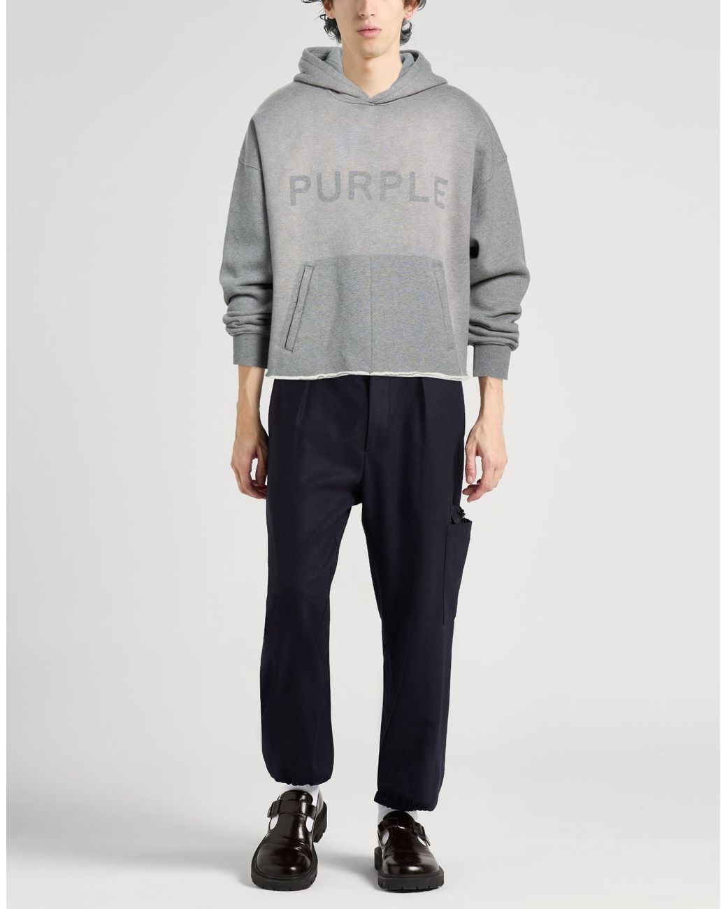 Purple Gray Sweatshirts for men