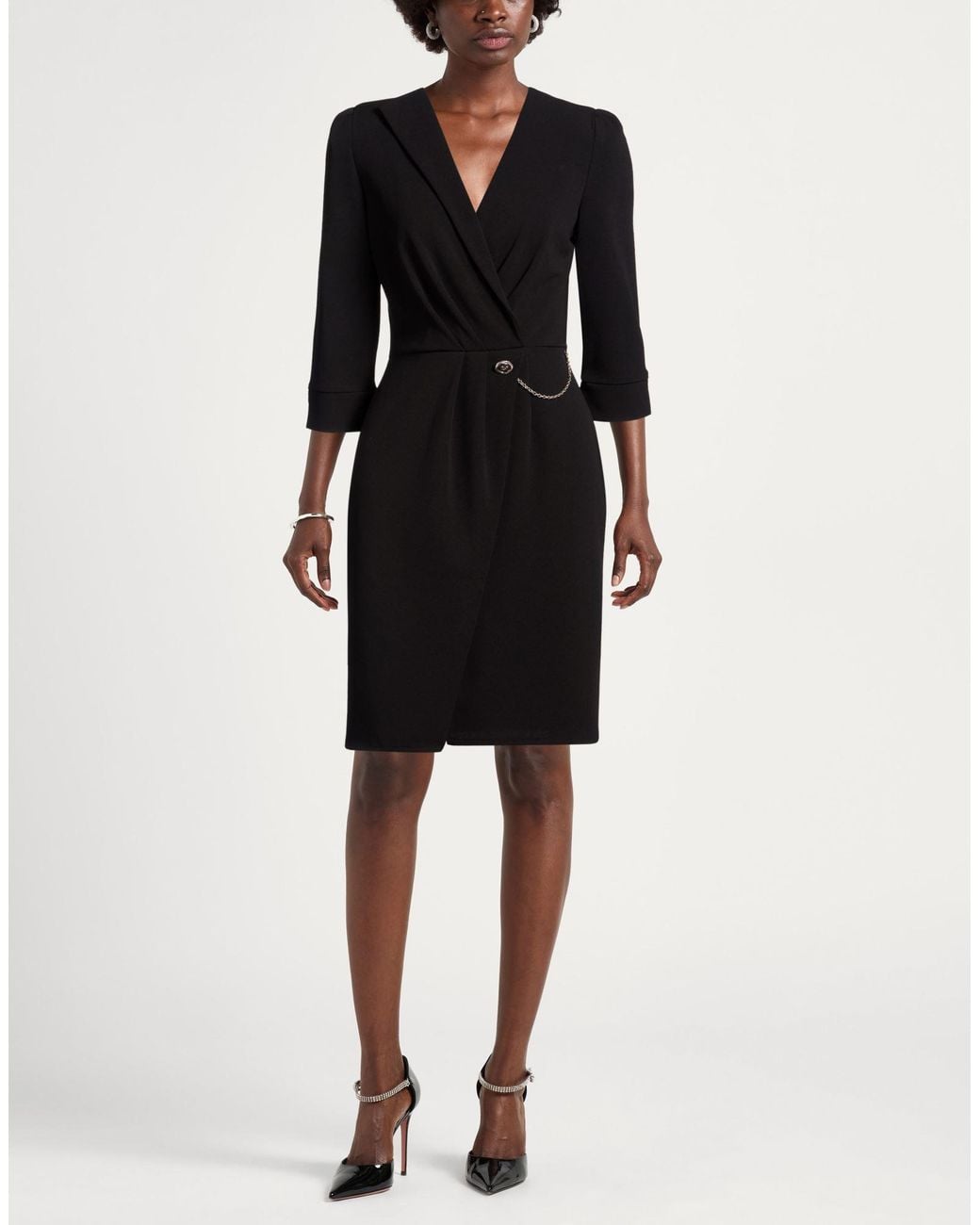 Rinascimento Black Midi Dress
