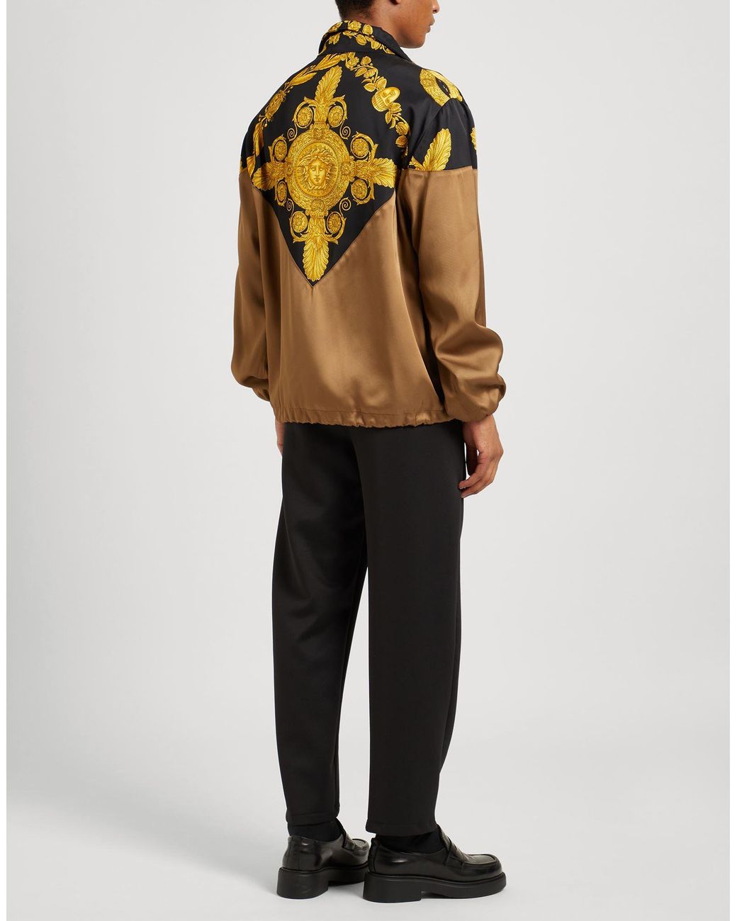 Versace Multicolor Baroque Print Techno Fabric Jacket For for men