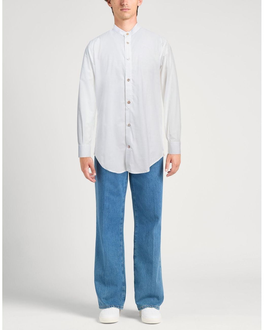 Eleventy White Shirt Cotton for men
