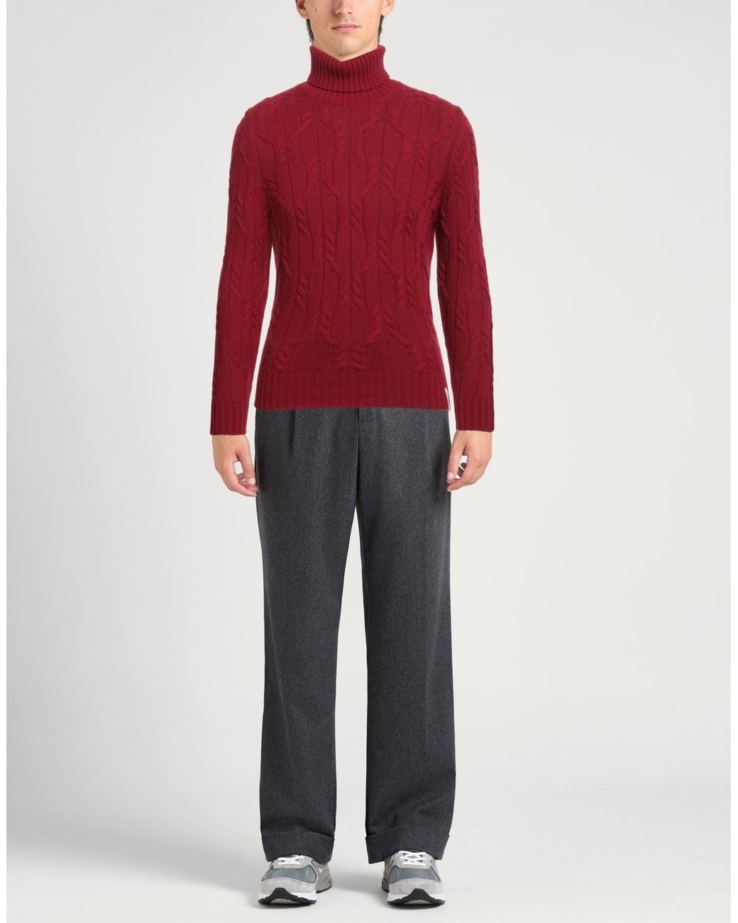 Brooksfield Rollkragenpullover in Red für Herren