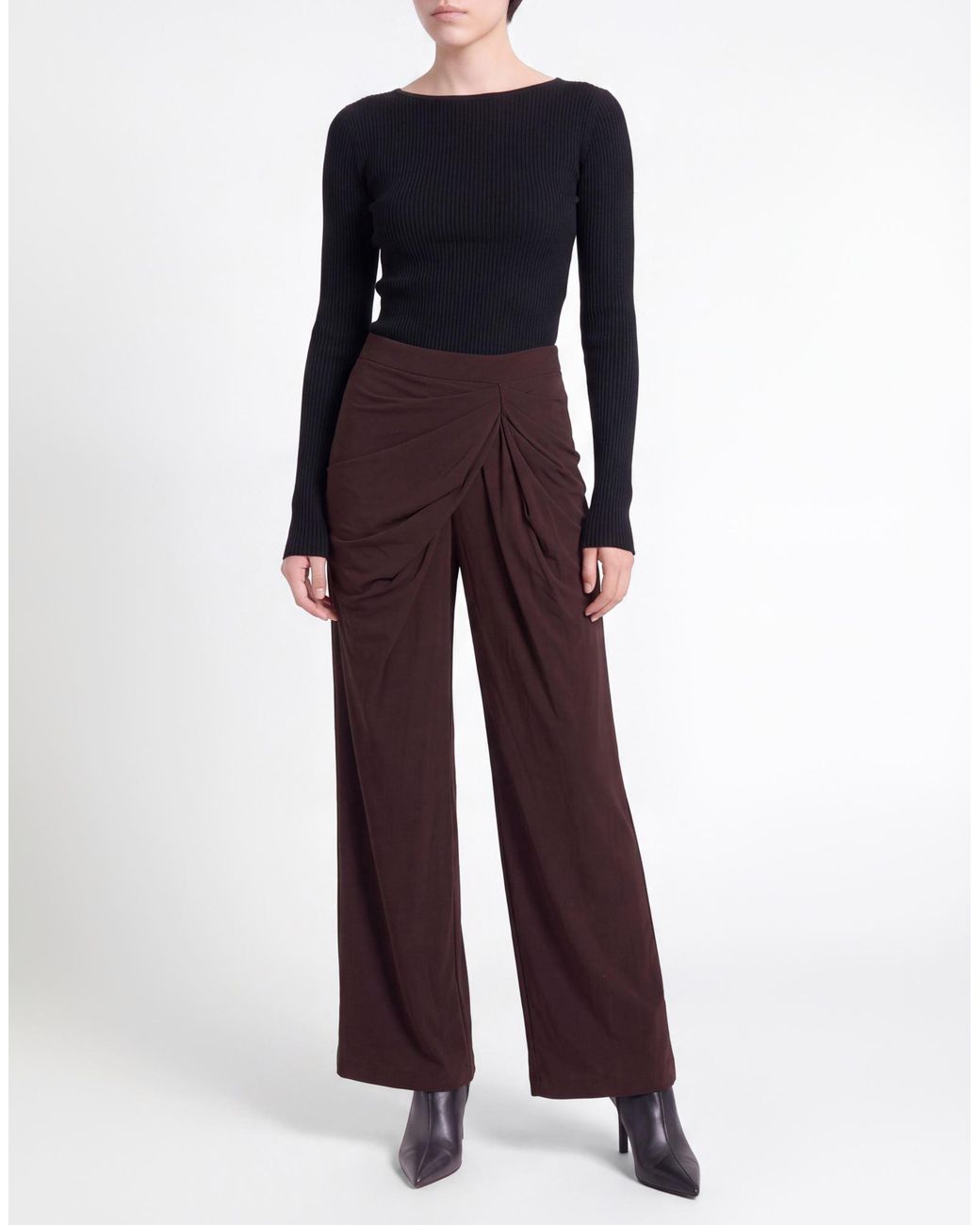 Amen Purple Pants Acetate, Polyamide, Elastane