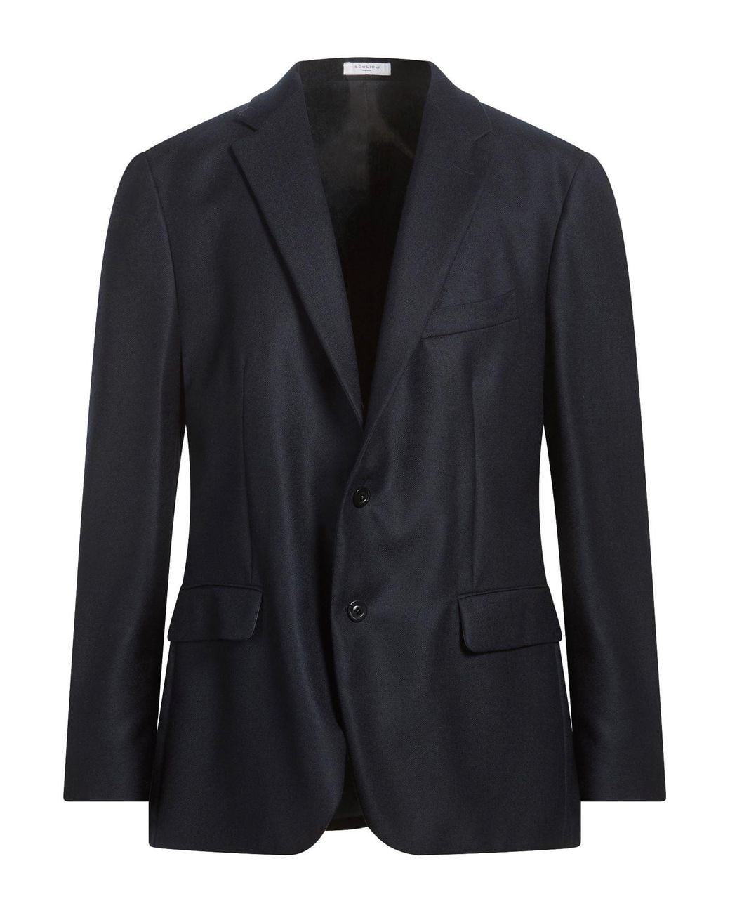 Boglioli Black Blazer Virgin Wool for men