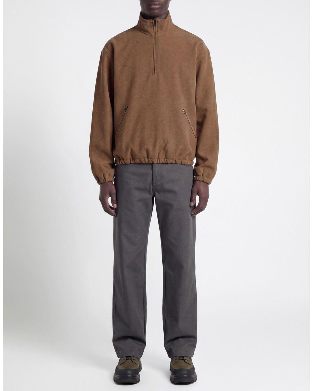 GR10K Brown Sweatshirt Polyamide, Polyester, Elastane for men