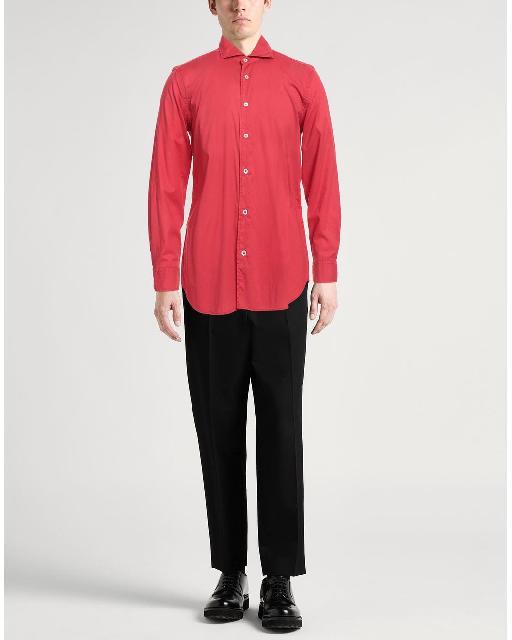 Fedeli Red Shirt for men