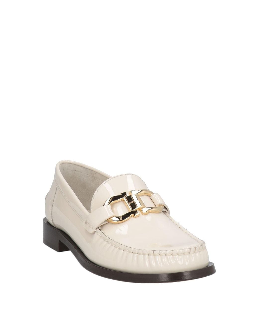 Ferragamo White Mokassin