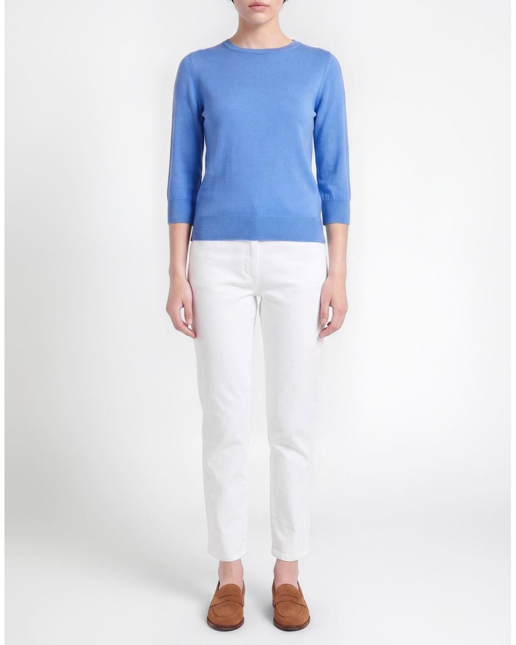 Aragona Blue Light Sweater Merino Wool