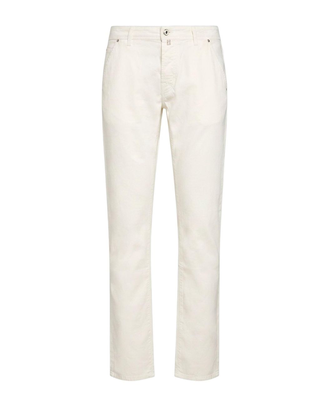 Jacob Cohen White Pants Cotton, Elastane for men