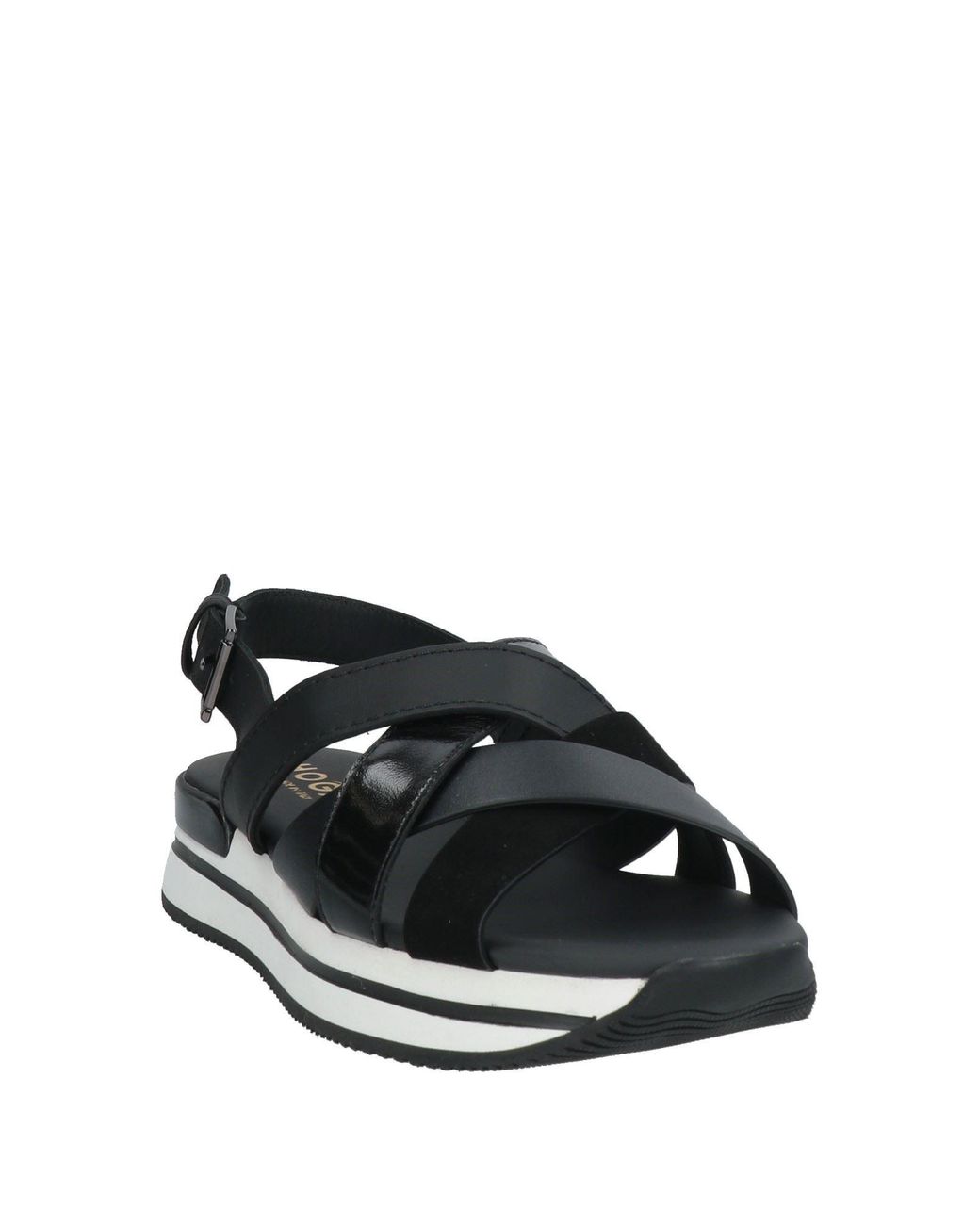 Hogan Black Sandals Leather