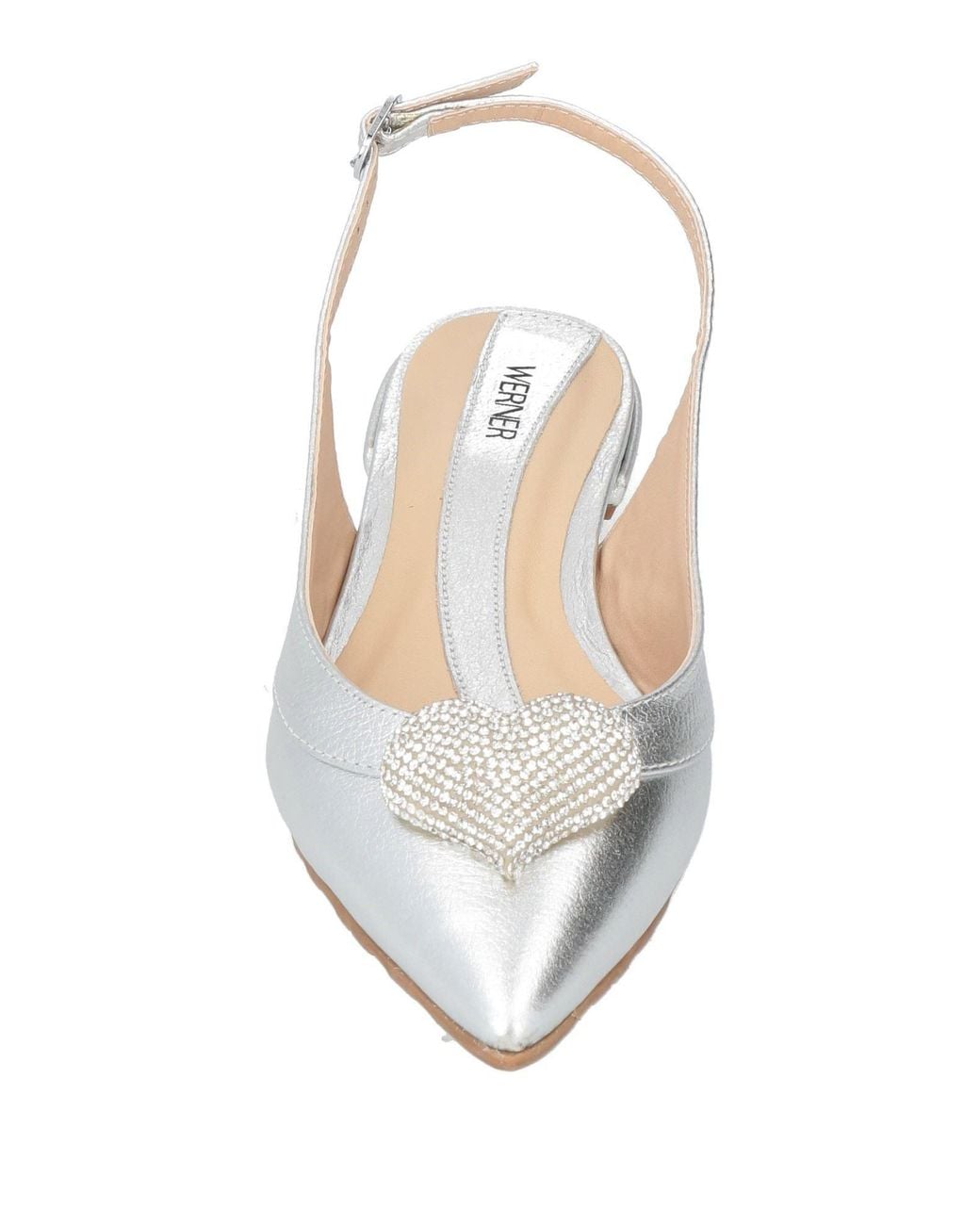 Werner White Ballet Flats Leather