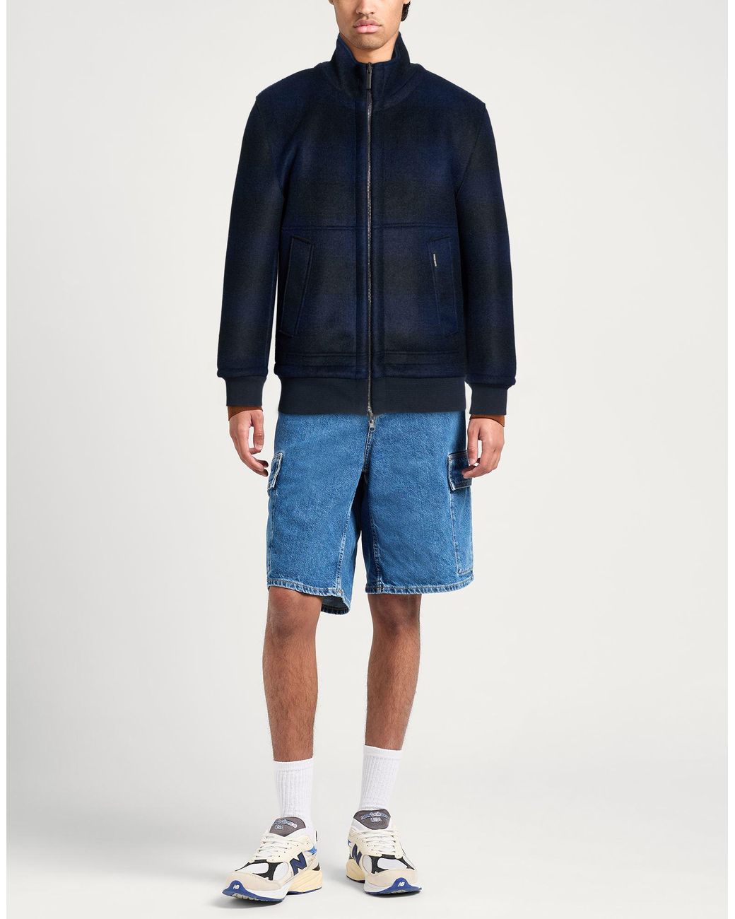 Colmar Blue Jacket Acrylic, Virgin Wool, Polyester for men