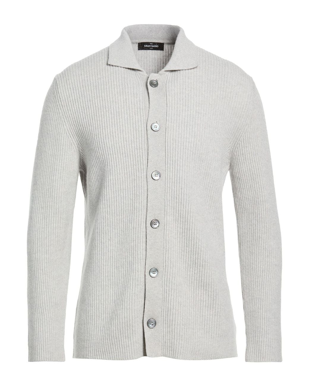 Gran Sasso White Light Cardigan Cashmere for men