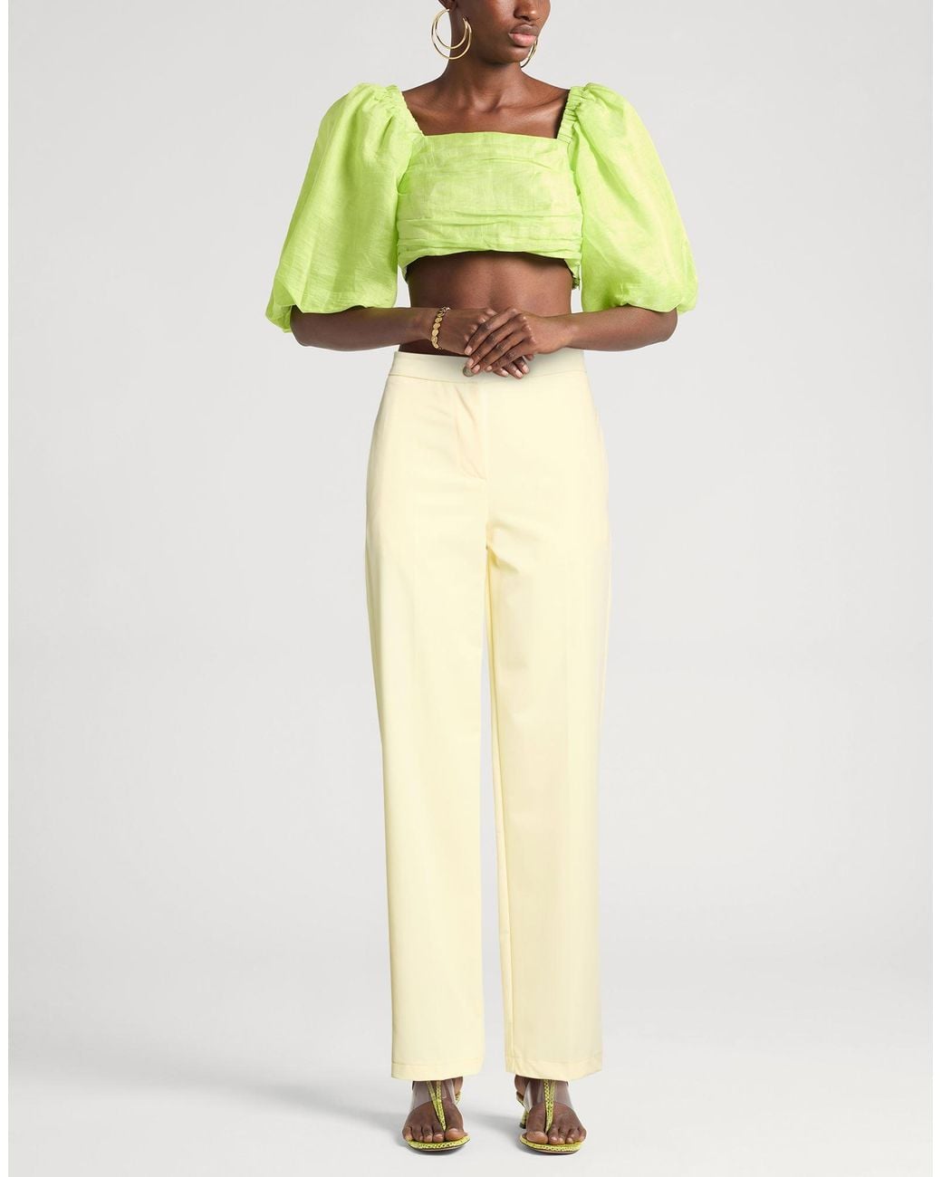 ViCOLO Natural Pants Polyester, Viscose, Elastane