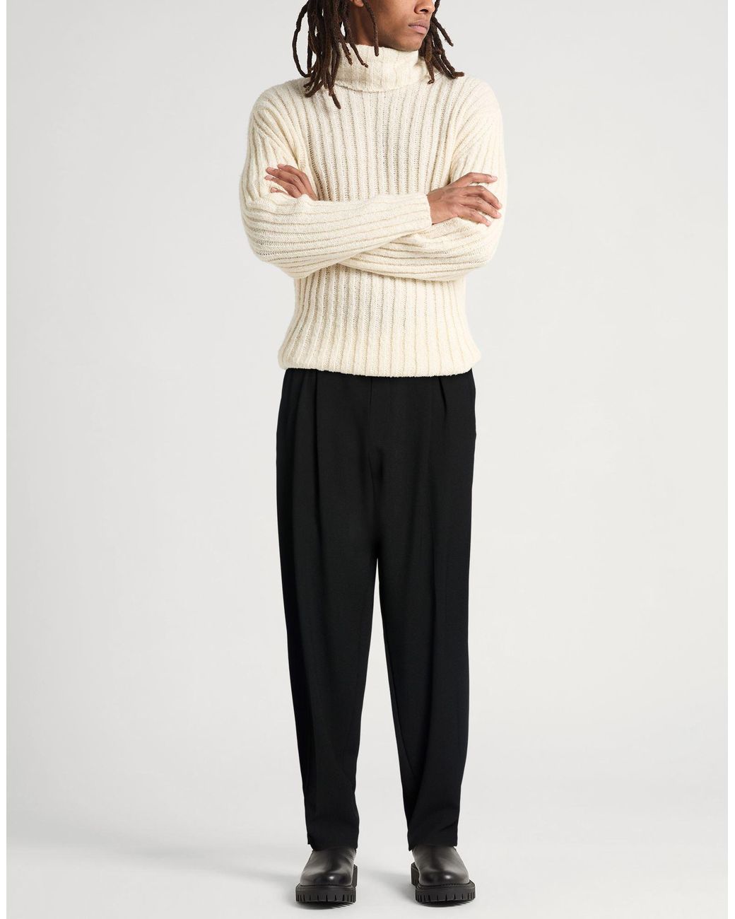 Emporio Armani Black Trouser for men