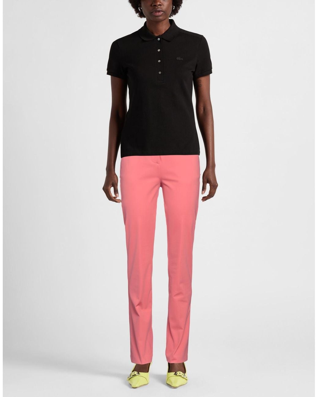 Cristinaeffe Pink Pants Polyester, Elastane