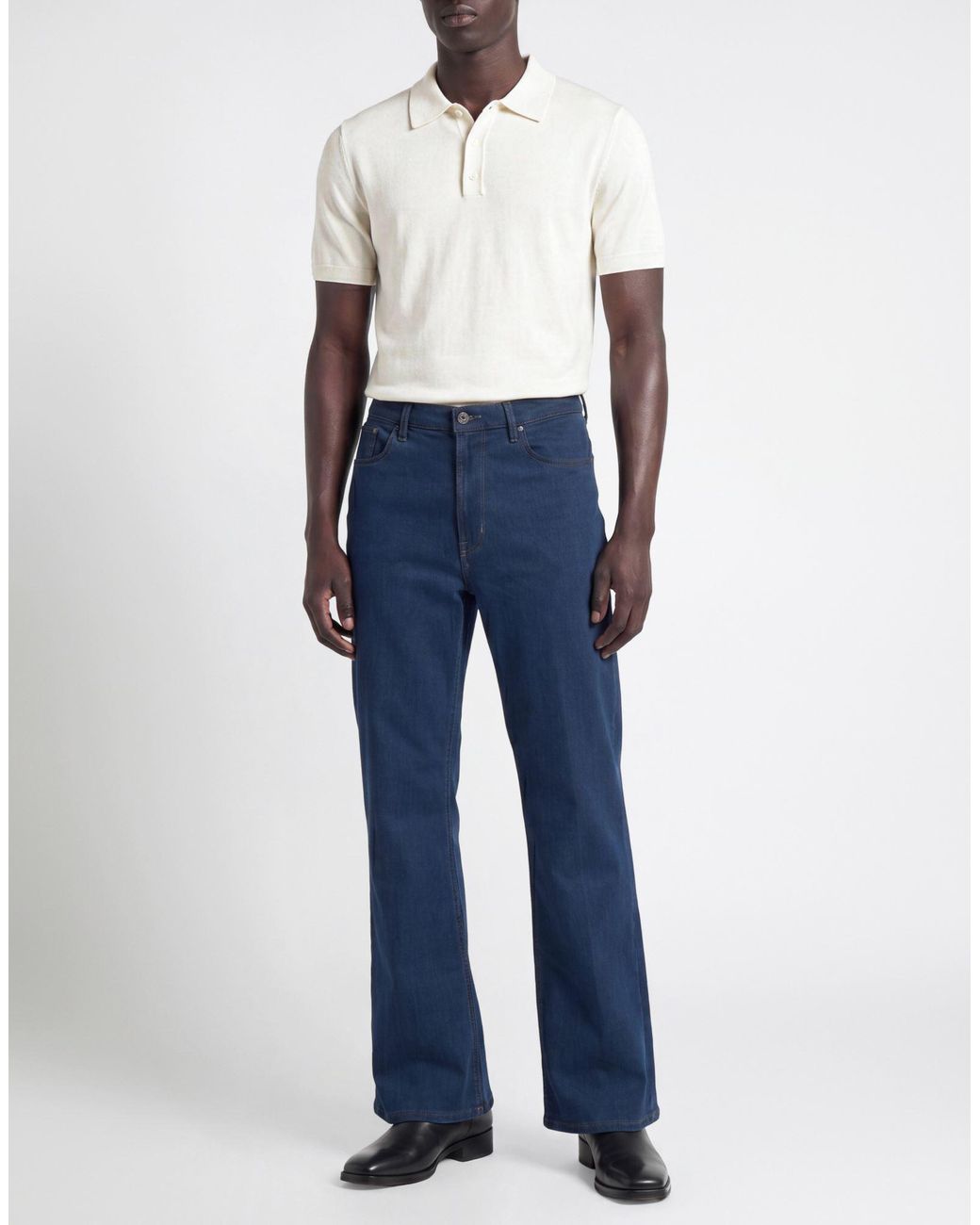 John Varvatos Blue Jeans Cotton, Polyester, Viscose, Elastane for men