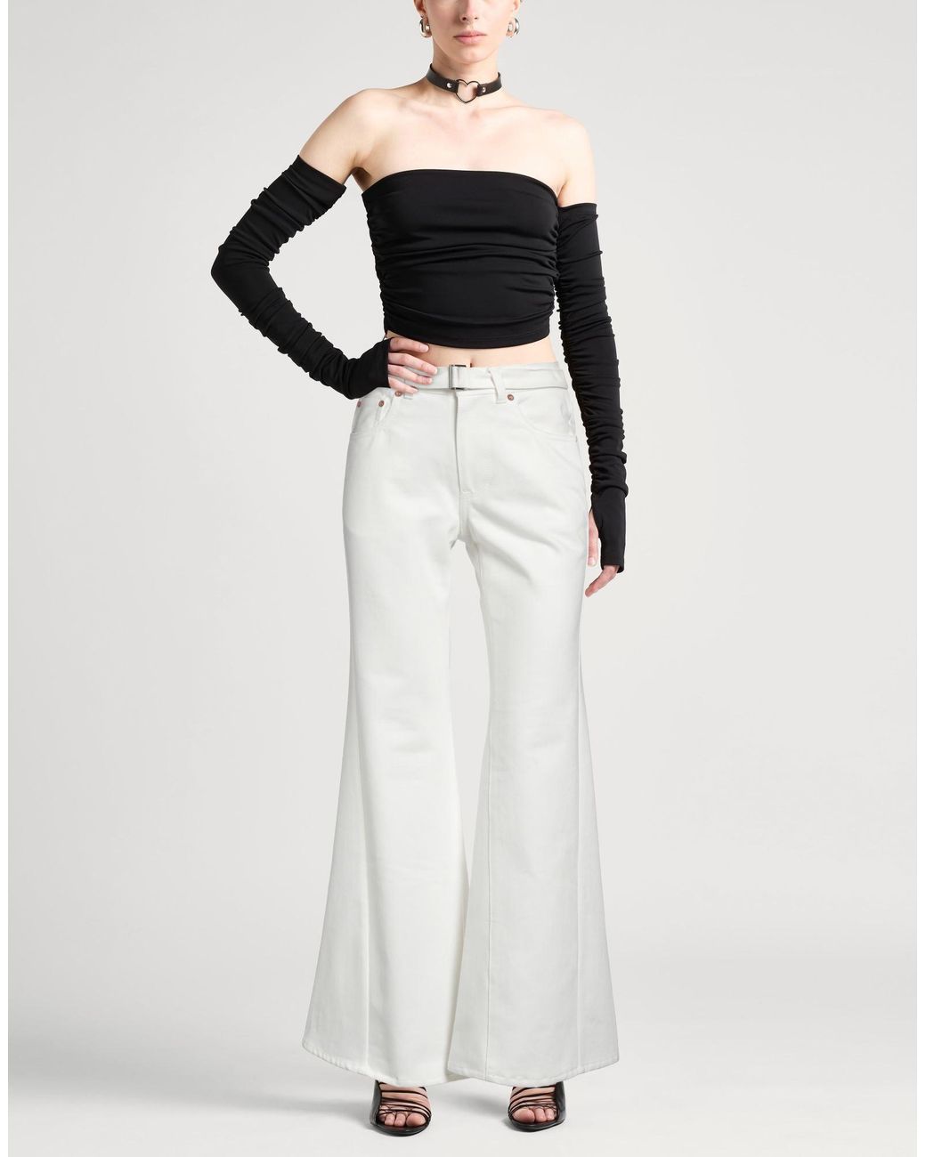 Sacai White Jeans