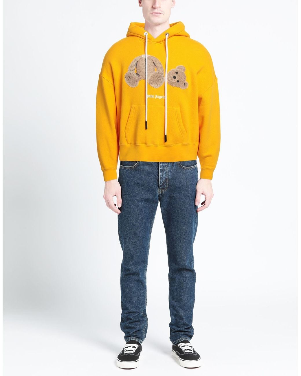 Palm Angels Yellow Sweatshirt for men